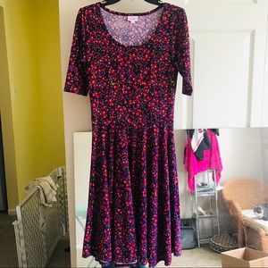 NWOT LuLaRoe Nicole Fall Flower Pattern